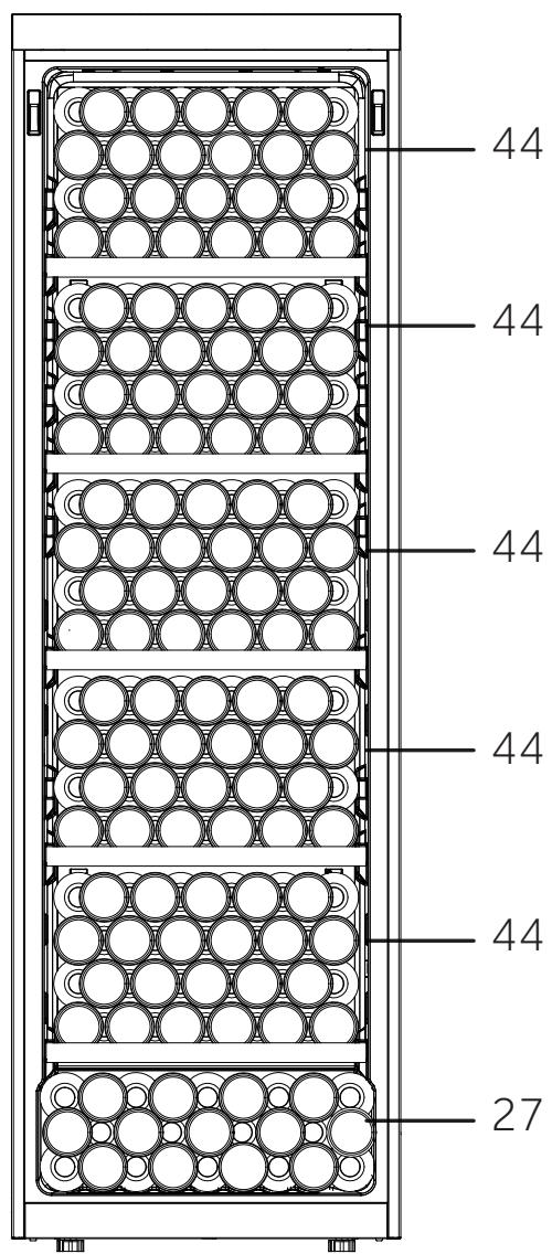 HAIER HWS247FAH1 - Empilage des bouteilles de vin - 3
