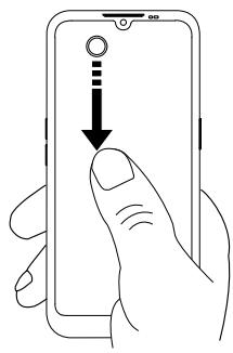 DORO Aurora A30 - Ouvrir et fermer le panneau de notification - 1