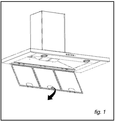 DE DIETRICH DHD 519 XE1 - Démontage du filtre cassette (fig. 1) - 1