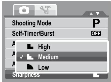 HP SW350 - Setting Sharpness - 2