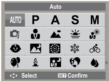 HP SW350 - Setting the Shooting Scene Mode - 2