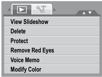HP SW350 - Playback Menu - 1