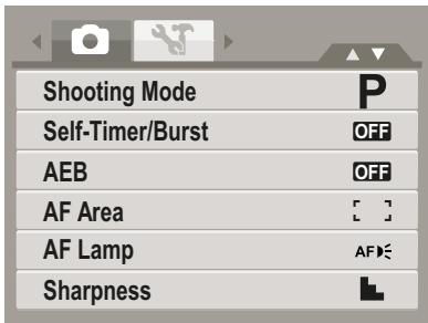 HP SW350 - Selecting the Shooting mode options - 1