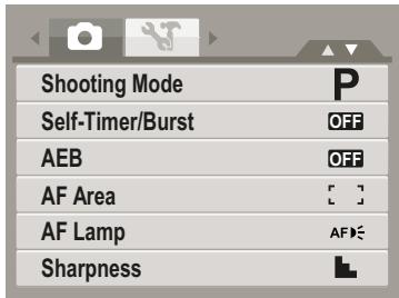 HP SW350 - Photo Shooting Menu - 1