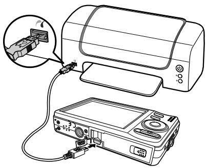 HP SW350 - Connecting the Camera to a Printer - 1