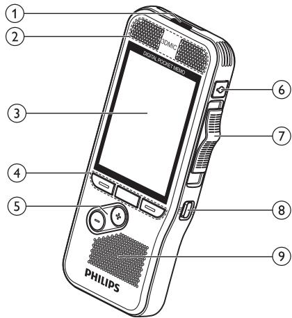 PHILIPS DPM8900 - Overview of the recorder - 1