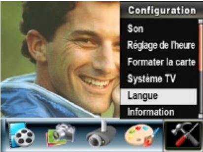 TOSHIBA CAMILEO H10 - Sélection de la langue de l'interface - 1