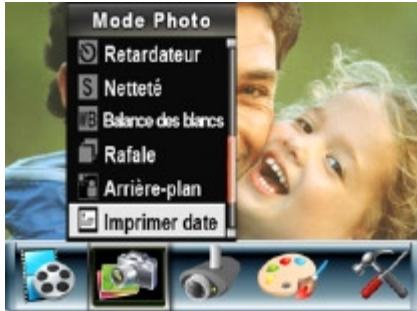 TOSHIBA CAMILEO H10 - Imprimer date (en mode d'enregistrement photo uniquement) - 1