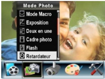TOSHIBA CAMILEO H10 - Pour activer le retardateur : - 1