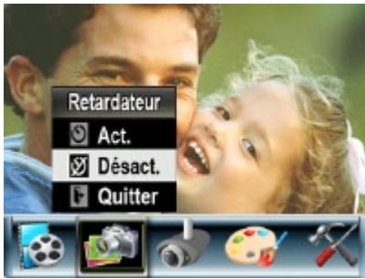 TOSHIBA CAMILEO H10 - Pour activer le retardateur : - 3