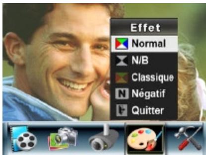 TOSHIBA CAMILEO H10 - Pour changer d'effet : - 1