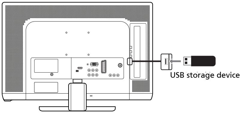 PACKARD BELL MAESTRO 220 TV - Connexion d'un périphérique de stockage USB - 1