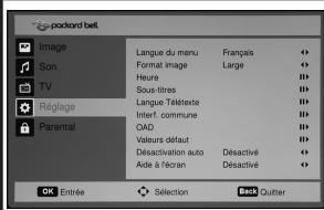 PACKARD BELL MAESTRO 220 TV - Régler les paramètres audio - 1