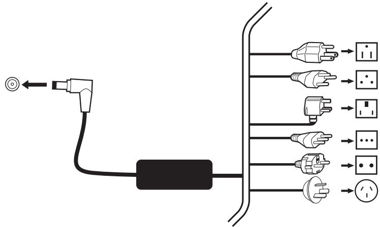 PACKARD BELL MAESTRO 220 TV - Connecter le cordon d'alimentation - 1