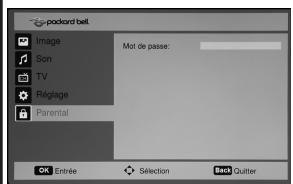 PACKARD BELL MAESTRO 220 TV - Régler les paramètres de parental - 1