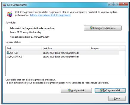 PACKARD BELL ONETWO XX.U6Q [U83] - Défragmenteur de disque - 1
