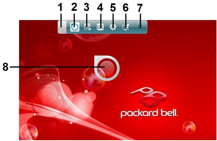 PACKARD BELL ONETWO XX.U90 [U91] - Contrôles des outils tactiles - 1