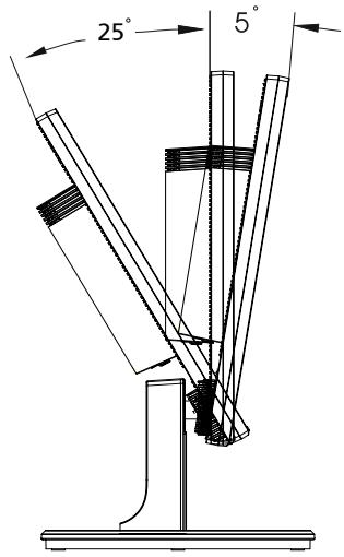 PACKARD BELL VISEO 223DX - Réglage de la position de l'écran - 1