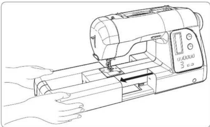 HUSQVARNA Viking H Class 600E - ABAISSER/LEVER LES GRIFFES D'ENTRAÎNEMENT - 1