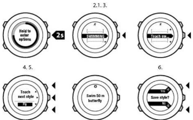 SUUNTO Ambit2 S - Enseignement de styles de nage à votre Suunto Ambit2 - 1