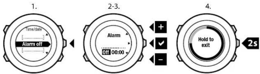 SUUNTO Ambit2 S - Paramétrage de l'alarme - 1