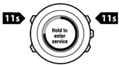 SUUNTO Ambit2 S - Menu de maintenance - 1