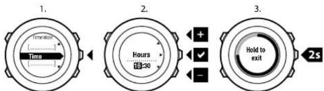SUUNTO Ambit2 S - Paramétrage de l'heure - 1