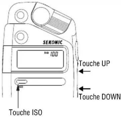 SEKONIC 100 100 TOUCHE UP TOUCHE DOWN ISO TOUCHE ISO