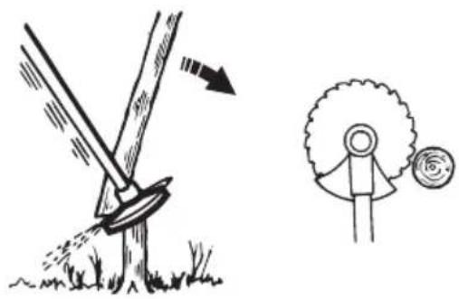 MCCULLOCH CS 410 Elite - Pour abattre un arbre vers la droite - 1