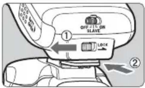 CANON Speedlite 270 EX II - Fixation du flash - 1