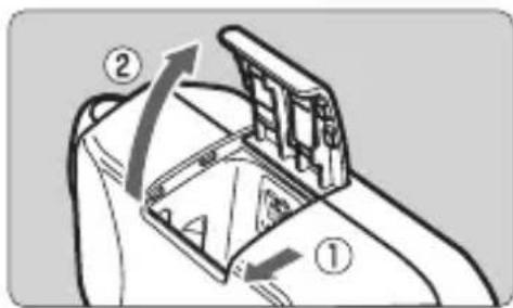 CANON Macro Ring Lite MR14EX - Mise en place des piles - 1