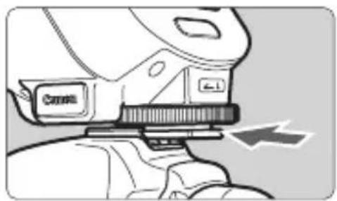 CANON Macro Ring Lite MR14EX - Fixation de l'unité de commande - 2