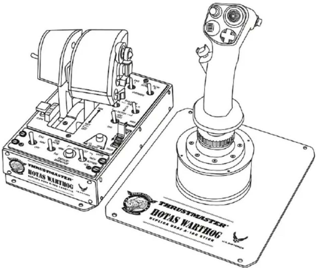 THRUSTMASTER Hotas Warthog Flight Stick - 1