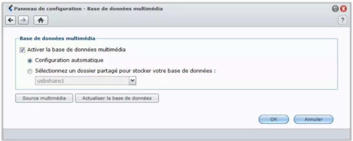 SYNOLOGY USB Station 2 - Gérer la base de données multimédia - 1