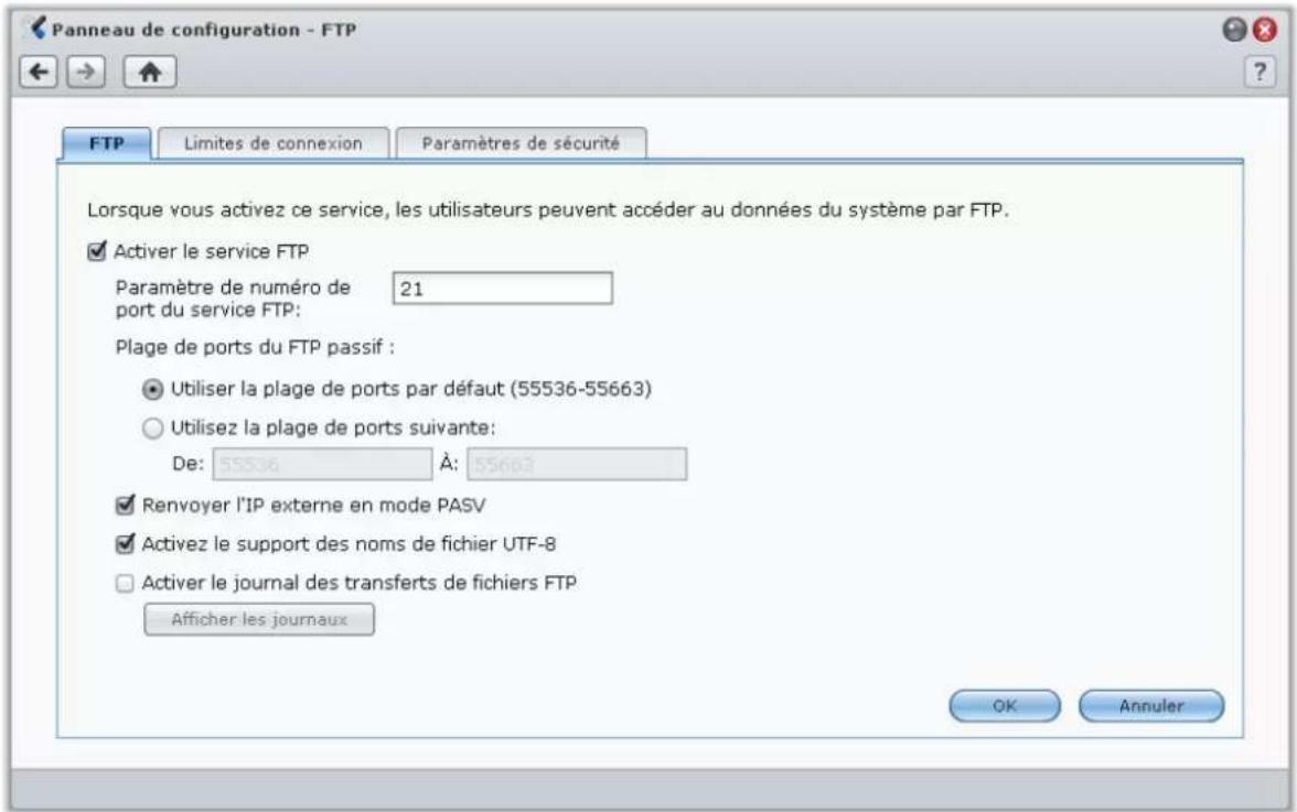 SYNOLOGY USB Station 2 - Accéder aux fichiers via FTP - 1