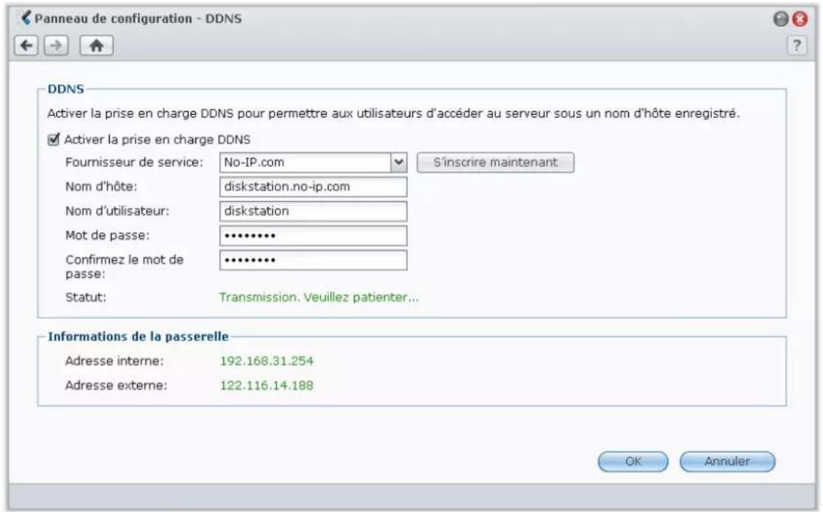 SYNOLOGY USB Station 2 - Donner à votre USB Station 2 un nom d'hôte DDNS - 1