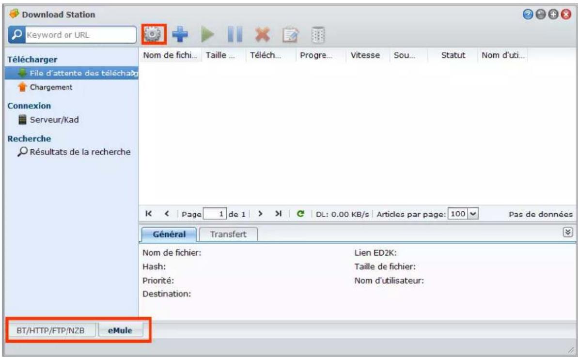SYNOLOGY USB Station 2 - Configurer eMule - 1