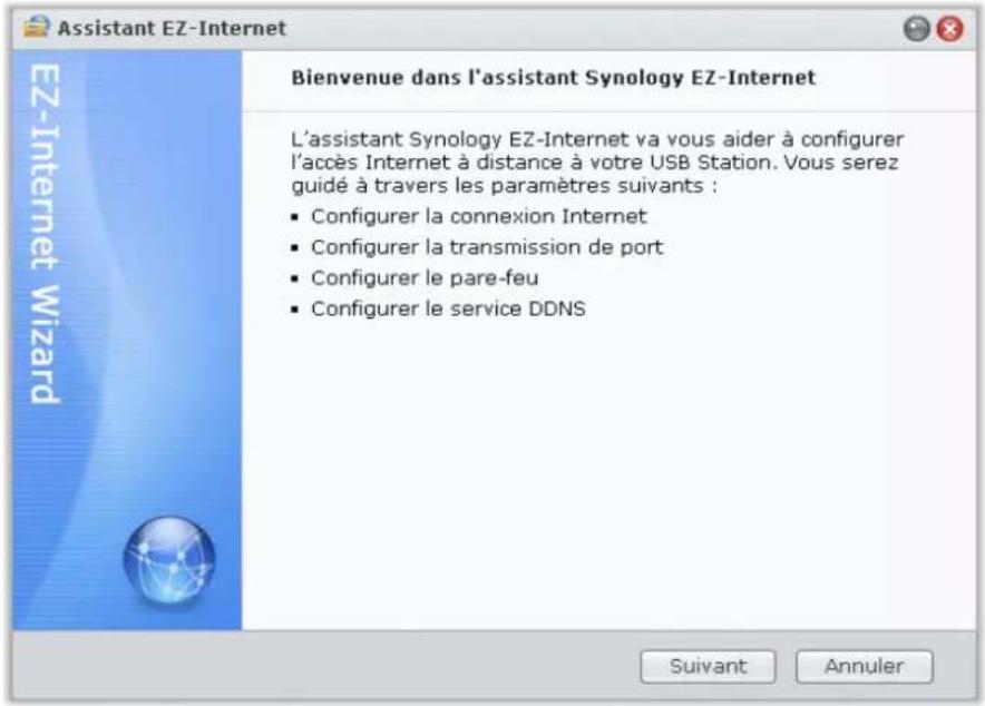 SYNOLOGY USB Station 2 - Utiliser l'assistant EZ-Internet - 1