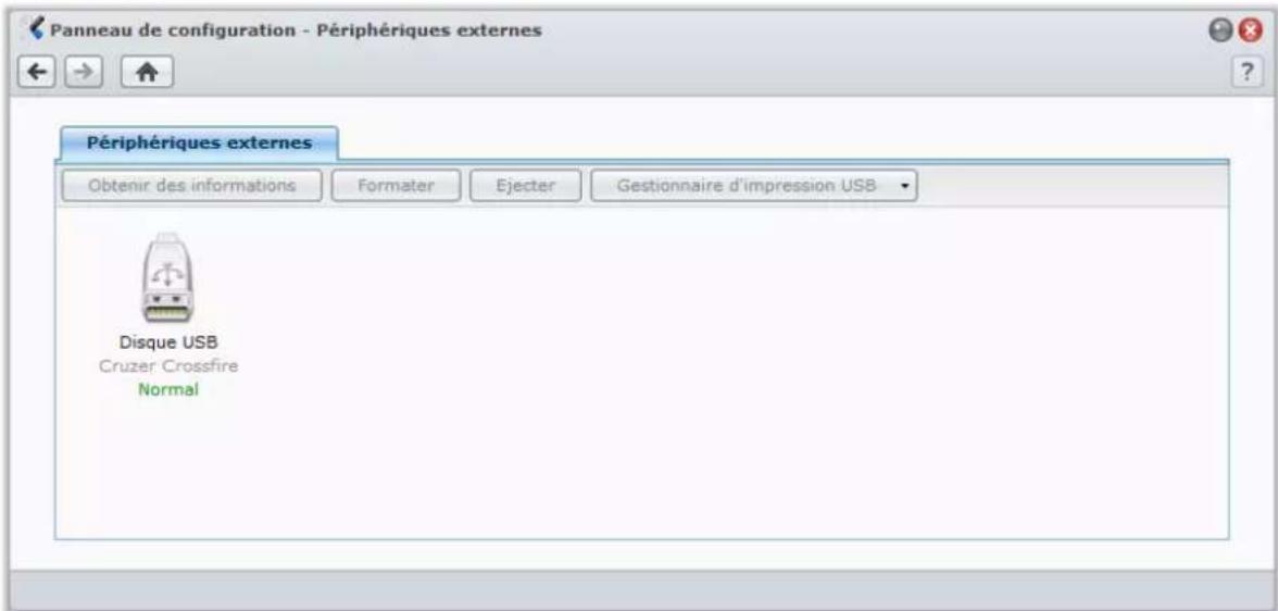 SYNOLOGY USB Station 2 - Gérer des disques externes - 1