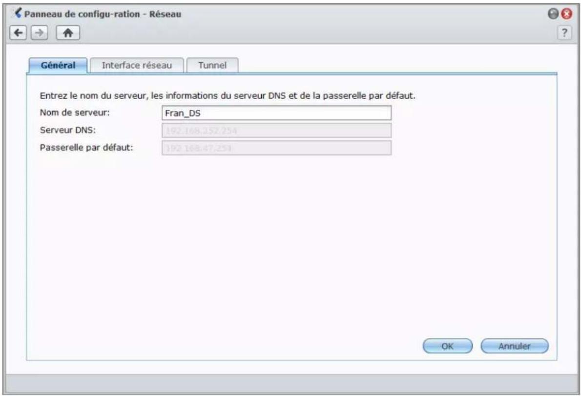 SYNOLOGY USB Station 2 - Modifier les paramètres réseau - 1