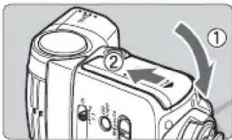 CANON Speedlite 320 EX - Mettez les piles en place. - 1