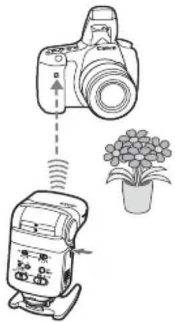 CANON Speedlite 320 EX - Réglez l'appareil photo sur <  > (prise de vue avec télécommande). - 1