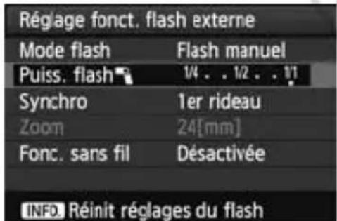 CANON Speedlite 320 EX - Sélectionnez [Flash manuel]. - 1