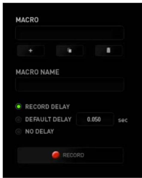 RAZER Naga Epic Elite MMO - MACROS TAB - 1