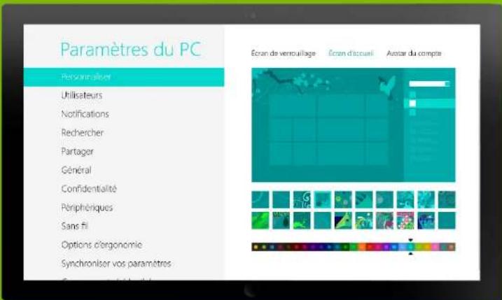 MICROSOFT Windows 8 - Accédez aux paramètres - 1