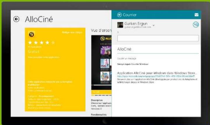 MICROSOFT Windows 8 - Pour partager un élément: - 1