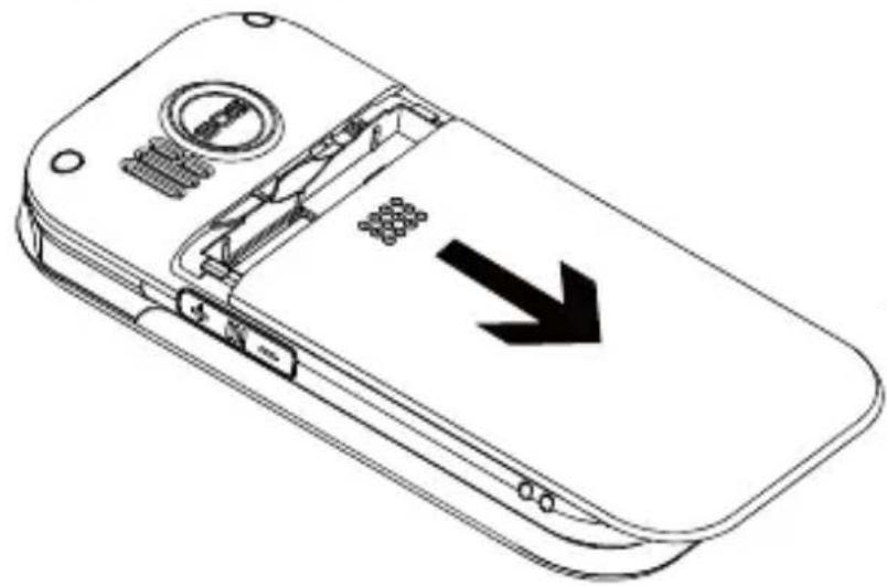 Fysic FM9100 - Carte SIM, carte SD et accu : - 2