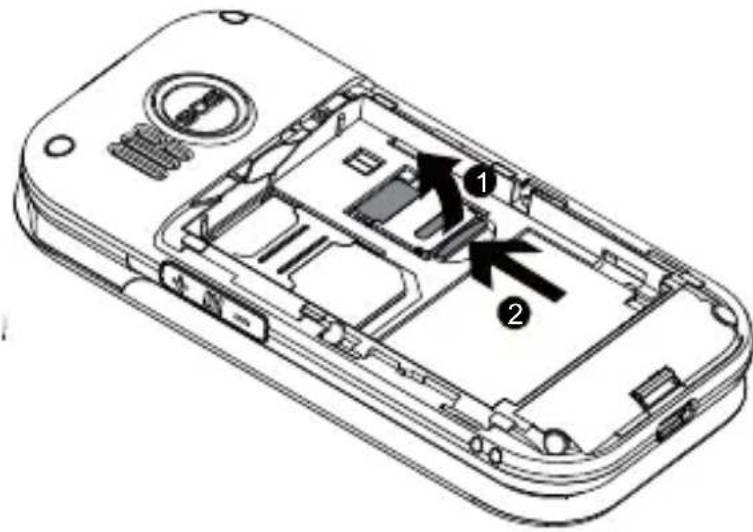 Fysic FM9100 - Carte SIM, carte SD et accu : - 6