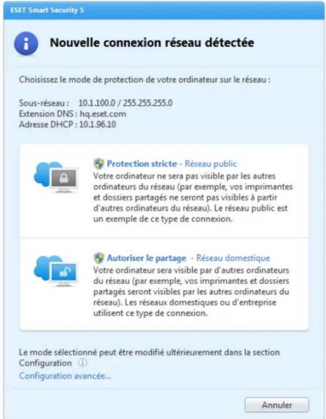 ESET Smart Security 5 - Configuration de la zone Fiable - 1