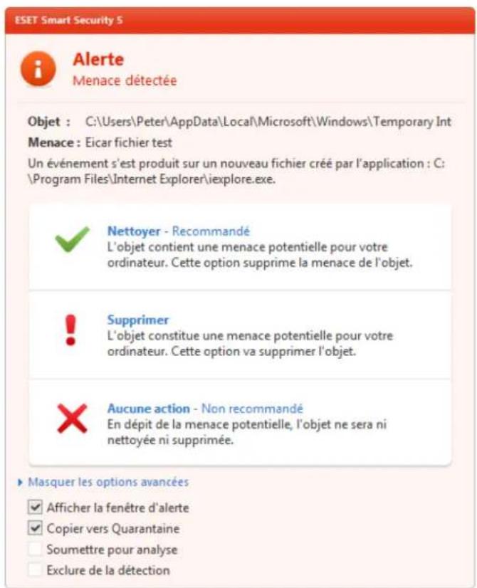 ESET Smart Security 5 - Nettoyage et suppression - 1